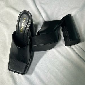 Platform chunky heels